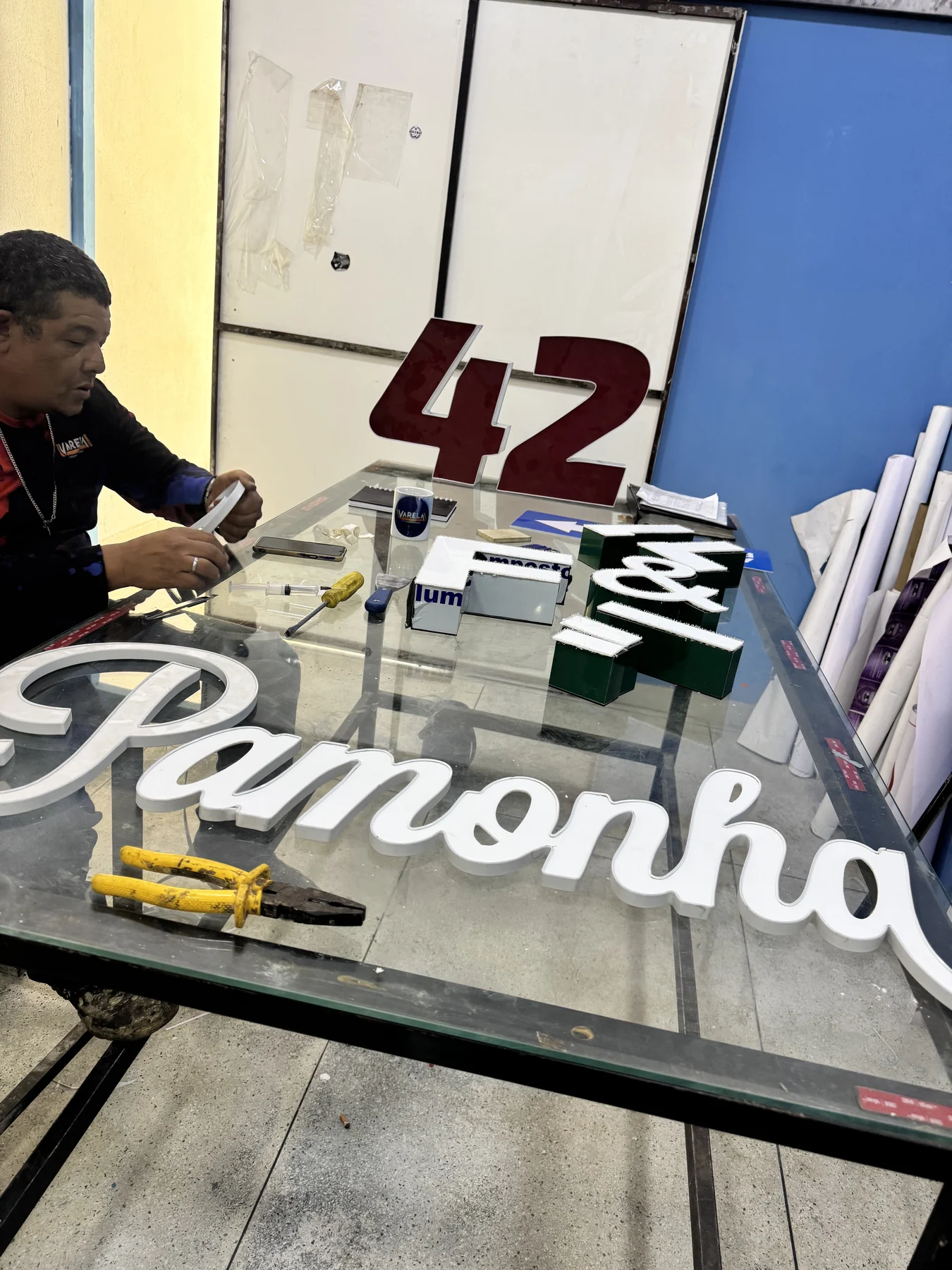 Montagem e acabamento — acervo Varela