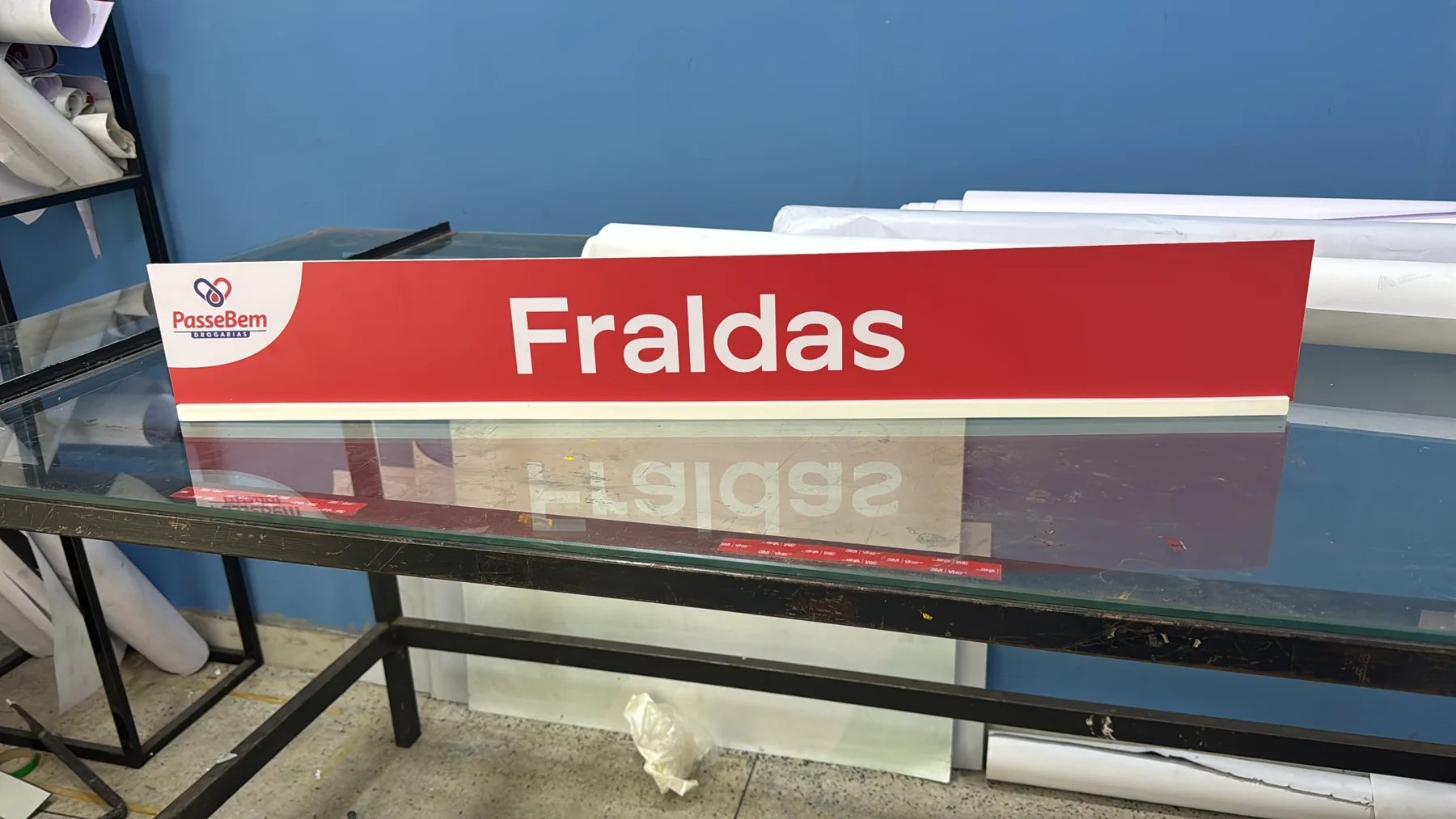 Referência visual: Identificação de setor — Fraldas